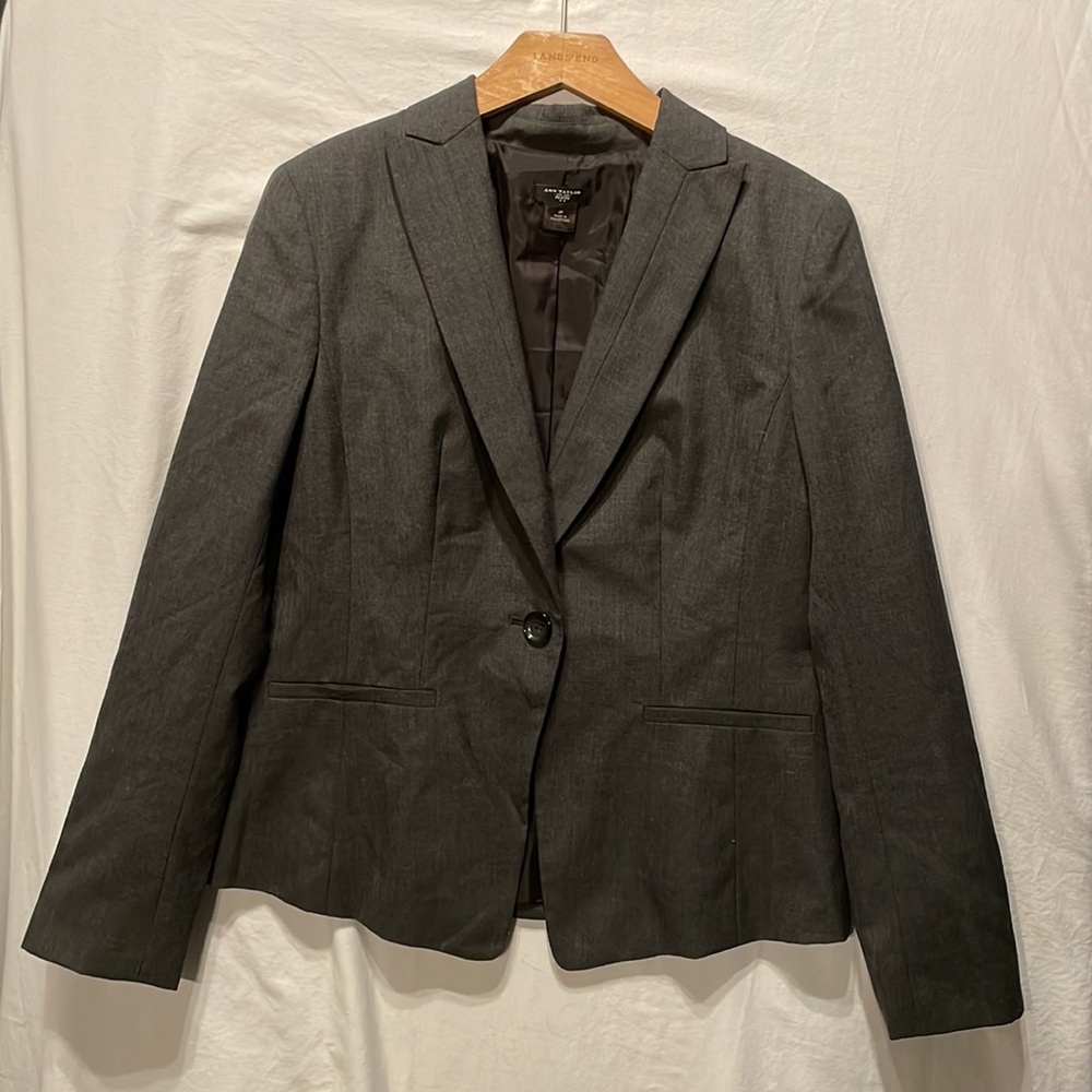 Ann Taylor Charcoal Blazer Jacket (4P)